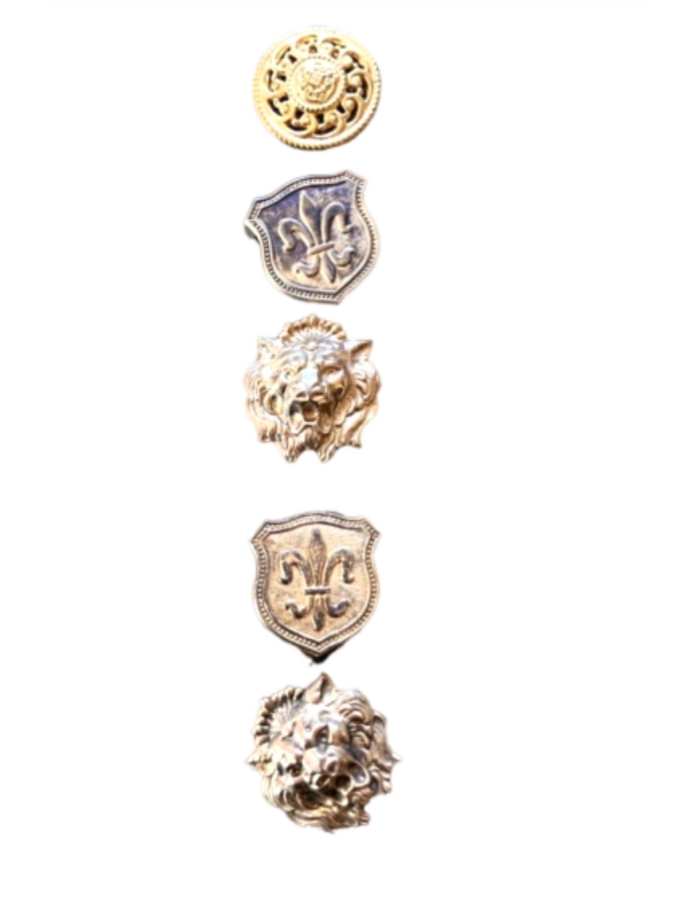 Lion and Armor Button Covers